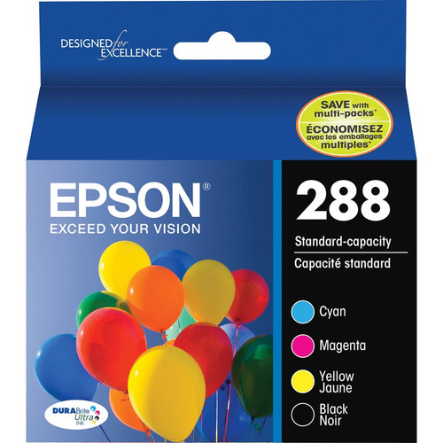 Epson DURABrite Ultra 288 Original Standard Yield Inkjet Ink Cartridge - Pigment Black, Pigment - 4 (EPST288120BCS)