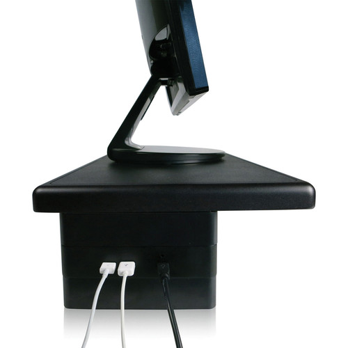 DAC Stax Ergonomic Height Adjustable Monitor Stand with 2 USB Ports - 66 lb Load Capacity - 4.8" x (DTA02159)