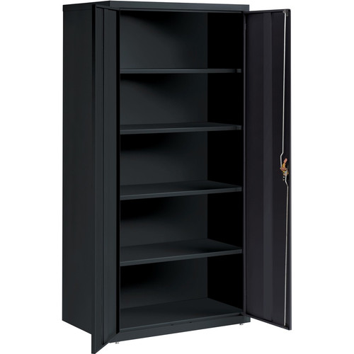 Storage Cabinet  24" x 36" x 72"  5 x Shelf(ves)  Hinged Door(s)  Sturdy, Recessed Lock, (MOS34410)