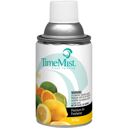 TimeMist Metered 30-Day Citrus Scent Refill - Spray - 6000 ft³ - 6.6 fl oz (0.2 quart) - Citrus - - (TMS1042781CT)