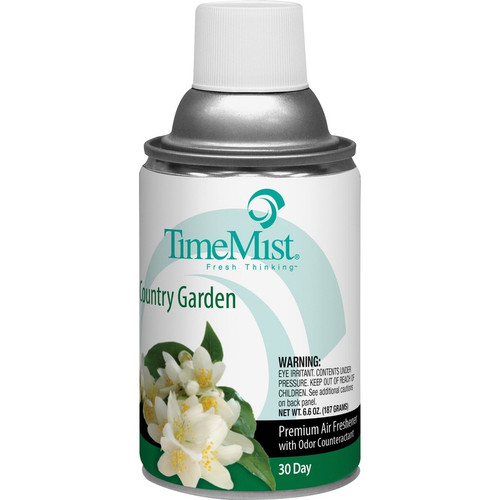 TimeMist Metered 30-Day Country Garden Scent Refill - Spray - 6000 ft³ - 6.6 fl oz (0.2 quart) - - (TMS1042786CT)