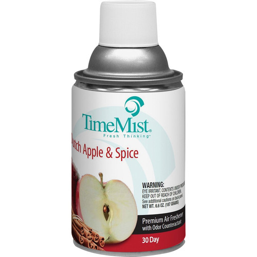 TimeMist Metered 30-Day Dutch Apple/Spice Scent Refill - Spray - 6000 ft³ - 6.6 fl oz (0.2 quart) - (TMS1042818CT)