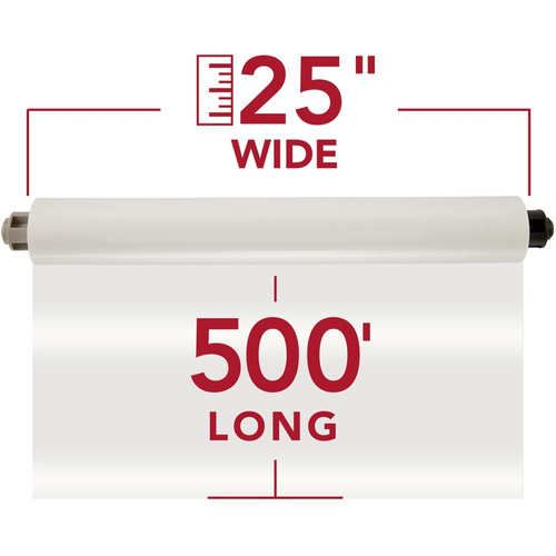GBC EZ Load Gray End Cap Laminating Roll Film - Laminating Pouch/Sheet Size: 25" Width x 500 ft x - (GBC3000004EZ)