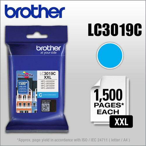 Brother Innobella LC3019C Original Ink Cartridge - Inkjet - Super High Yield - 1500 Pages - Cyan (BRTLC3019C)