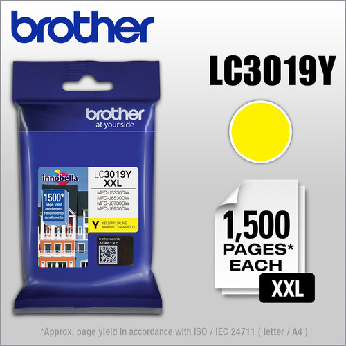 Brother Innobella LC3019Y Original Ink Cartridge - Inkjet - Super High Yield - 1500 Pages - Yellow (BRTLC3019Y)