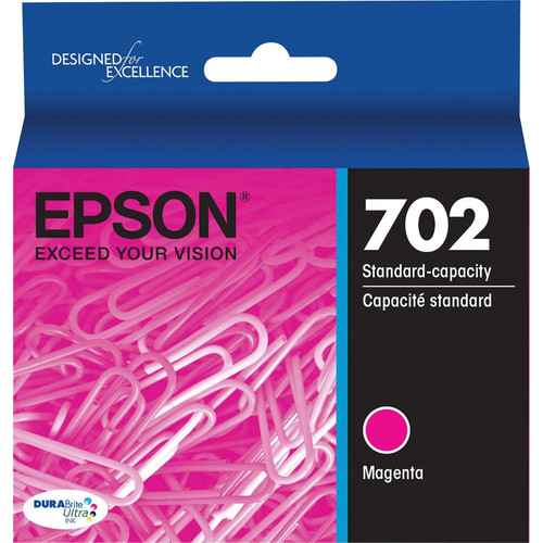 Epson DURABrite Ultra T702 Original Standard Yield Inkjet Ink Cartridge - Magenta - 1 Each - 300 (EPST702320S)