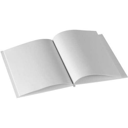 Ashley Hardcover Blank Book - 28 Pages - Plain - 6" x 8" - White Paper - Hard Cover, Durable - 12 / (ASH10700BD)