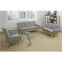 Lorell Quintessence Collection Upholstered Chair - Gray Seat - Gray Back - Low Back - Four-legged - (LLR68961)