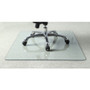 Tempered Glass Chairmat  Floor  60" Length x 48" Width x 0.25" Thickness  Rectangle   (MOS82835)