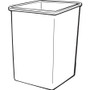 Rubbermaid Commercial Untouchable Square Container - 35 gal Capacity - Square - Durable, Crack - - (RCP395800BG)