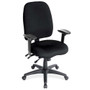 MOS8456ABLK, 8456ABLK,Entice Executive Multi-Function Task Chair Black Fabric