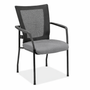 Ideal Mesh Back Guest Arm Chair Fabric Seat, with Black Seat - 25.25"W x 25"D x 37.25"H (MOS7944G)