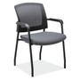 Baker Mesh Back Guest Chair With Arms Black Fabric Seat - 22.5"W x 23.25"D x 33.5"H (MOS3128G)