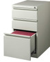 3-Drawer Mobile Locking File/File Pedestal Lt. Grey - 15"W x 19.88"D x 27.75"H -  (MOS2013LGY)