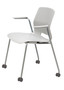 Imme Poly Seat With Casters and Arms - 20.5"W x 20.5"D x 31.7"H (KFICS2701)