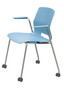 Imme Poly Seat With Casters and Arms,KFICS2701