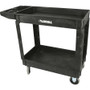 Lorell Storage Bin Utility Cart - 550 lb Capacity - 4 Casters - 5" Caster Size - Structural Foam - (LLR03611)