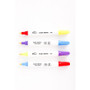 Integra Chalk Ink Markers - Bullet Marker Point Style - Blue, Purple, Red, Yellow Chalk-based Ink - (ITA18298)