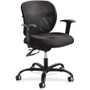 Safco Vue Intensive Use Mesh Task Chair - Polyester Seat - Nylon Back - 5-star Base - Black - 1 (SAF3397BL)