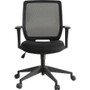 Executive Mid-back Work Chair - Black Seat - 5-star Base - Black - 1 Each (MOS84868)