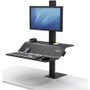 Fellowes Lotus VE Sit-Stand Workstation - Single - 1 Display(s) Supported - 25 lb Load - 1 (FEL8080101)