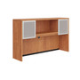 Overhead Hutch With Glass Doors - 60"W x 15"D x 36"H (MOSPL141OH/MOSPL41SGD)