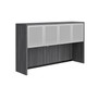 Overhead Hutch With Glass Doors - 60"W x 15"D x 36"H (MOSPL141OH/MOSPL41SGD2)