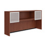 Overhead Hutch With Glass Doors - 71"W x 15"D x 36"H (MOSPL144OH/MOSPL44SGD)
