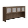 Overhead Hutch With Laminate Framed Glass Doors - 71"W x 15"D x 36"H  (MOSPL144OH/MOSPL44GLDRL)