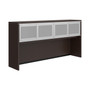 Overhead Hutch With Sliding Glass Doors - 71"W x 15"D x 36"H  (MOSPL144OH/MOSPL44SLIDESGD2)