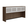 Overhead Hutch With Sliding Glass Doors - 71"W x 15"D x 36"H  (MOSPL144OH/MOSPL44SLIDESGD2)
