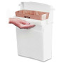 Rubbermaid Commercial Compact Sanitary Napkin Receptacle - 12.5" Height x 10.8" Width x 5.3" Depth (RCP614000)