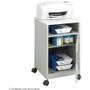 Safco Steel Compact Machine Stand - 200 lb Load Capacity - Hinged Door - 27.4" Height x 17.3" Width (SAF1871GR)