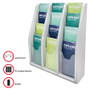 Deflecto Multi-Compartment Literature Display - 12 Pocket(s) - 19.8" Height x 15.8" Width x 5" - - (DEF52809)