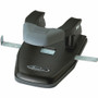 Swingline Comfort Handle 2-Hole Punch - 2 Punch Head(s) - 28 Sheet - 1/4" Punch Size - Black, Gray (SWI74050)