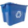 Rubbermaid Commercial 14-gallon Recycling Box - 14 gal Capacity - Rectangular - 14.8" Height x 16" (RCP571473BE)