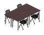 Superior Laminate 4 Table Configuration - 120"W x 48"D x 29 1/2"H (MOSLAYOUTSL9)