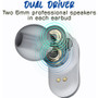 Maxell True Wireless Dual Driver Bluetooth Earbuds - Stereo - True Wireless - Bluetooth - Earbud - (MAX199652)