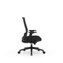 Tally Series  High Back Executive Mesh Back Black frame, Grey Fabric Seat - 20"W x 23"D x 43.25"H (MOS28312BLKST6802BBK20M5)