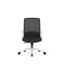 Willow Series High Back Executive Mesh Back White frame, Grey Fabric Seat (MOS28318WHTST6802BBK20M5)