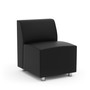 9780BLK,MOS9780BLK,Fuse Armless Chair Black Vinyl