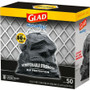 Glad ForceFlexPlus Drawstring Large Trash Bags - Large Size - 30 gal Capacity - 30" Width x 32.01" (CLO78997)