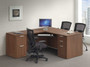L-Shaped Desk with Optional Pair of 2 and 3 Drawer Pedestal and Keyboard Tray,MOSSUITEPL12