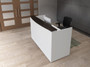 MOSSUITEPL40, Rectangular Modern Reception Desk with Transaction Counter and Optional Drawers