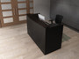 MOSSUITEPL41, Rectangular Modern Reception Desk with Transaction Counter and Optional Drawers