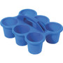 Deflecto Antimicrobial Kids 6 Cup Caddy - 6 Compartment(s) - 5.3" Height x 12.1" Width x 9.6" Depth (DEF39509BLU)