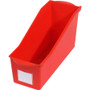 Deflecto Antimicrobial Kids Book Bin - 7.4" Height x 14.2" Width x 5.3" Depth - Antimicrobial, Mold (DEF39508RED)