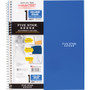 Five Star Wirebound Notebooks - 100 Sheets - Wire Bound - 11" x 8 1/2" - White Paper - Assorted - - (MEA06206)