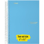 Five Star 5-Subject Notebook - Wire Bound - College Ruled - 6" x 9 1/2" - White Paper - Plastic - - (MEA06184)