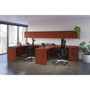 Classic Executive L-Shaped Desk for Two with Wall Storage and Optional Drawers